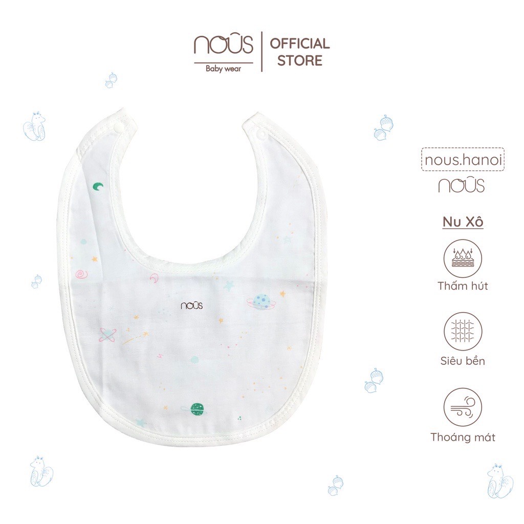 Yếm sơ sinh Nous xô/ Yếm tròn bamboo cho bé