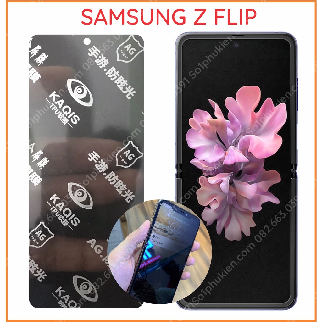 Dán chống nhìn trộm Samsung Z Flip, Z Flip 3, Z Fold 2, Z Fold 3 ppf chống trầy