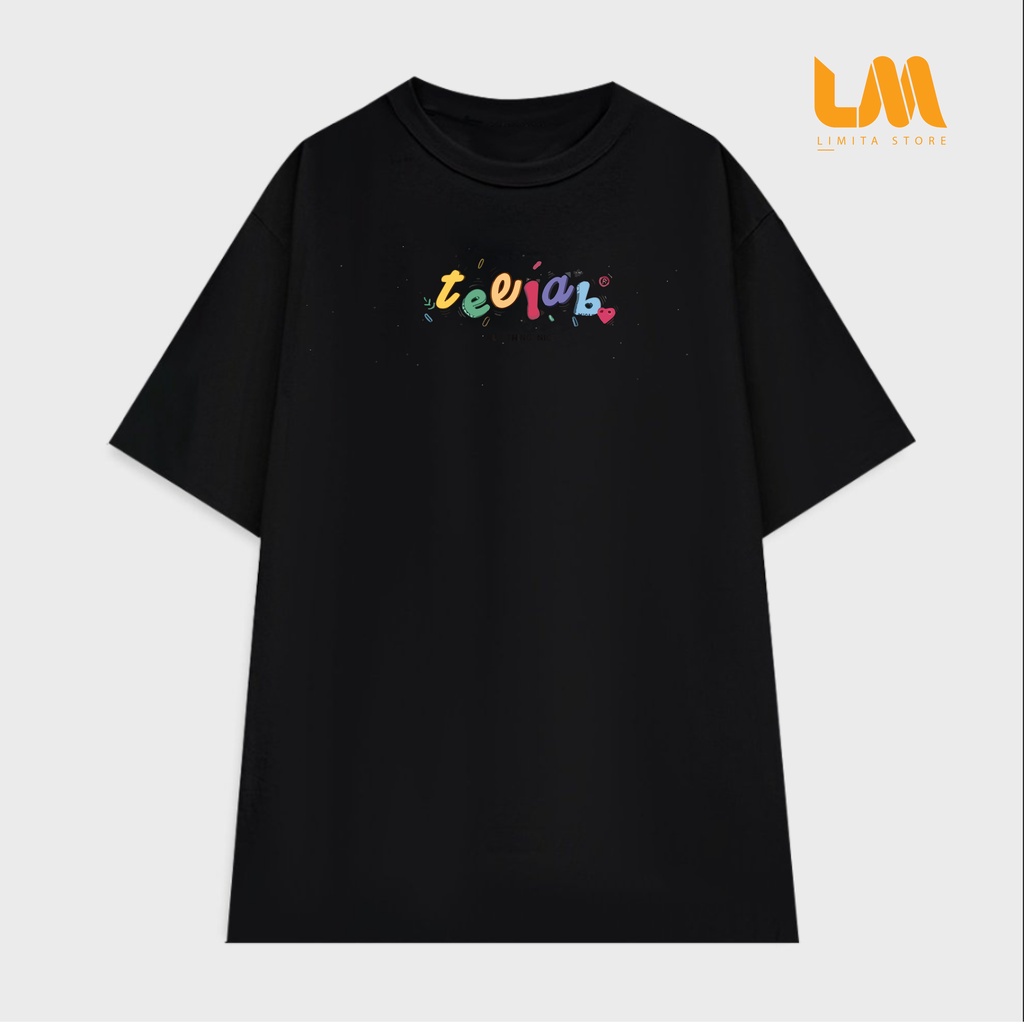 Áo thun cotton nam nữ  Teelab.Color dáng rộng limita