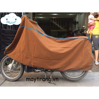 Bạt phủ xe số CHẤT LIỆU VẢI, chắc chắn, bền đẹp màu nâu