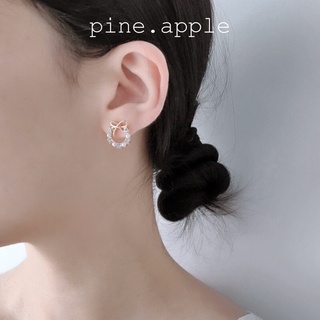 Khuyên tai, bông tai nữ hạt ngọc đính đá dễ thương