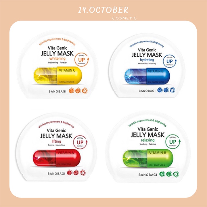 Mặt Nạ Giấy Banobagi Vitamin cấp ẩm dưỡng da Hàn Quốc Đủ Loại ( Vitamin A, B, C, E )
