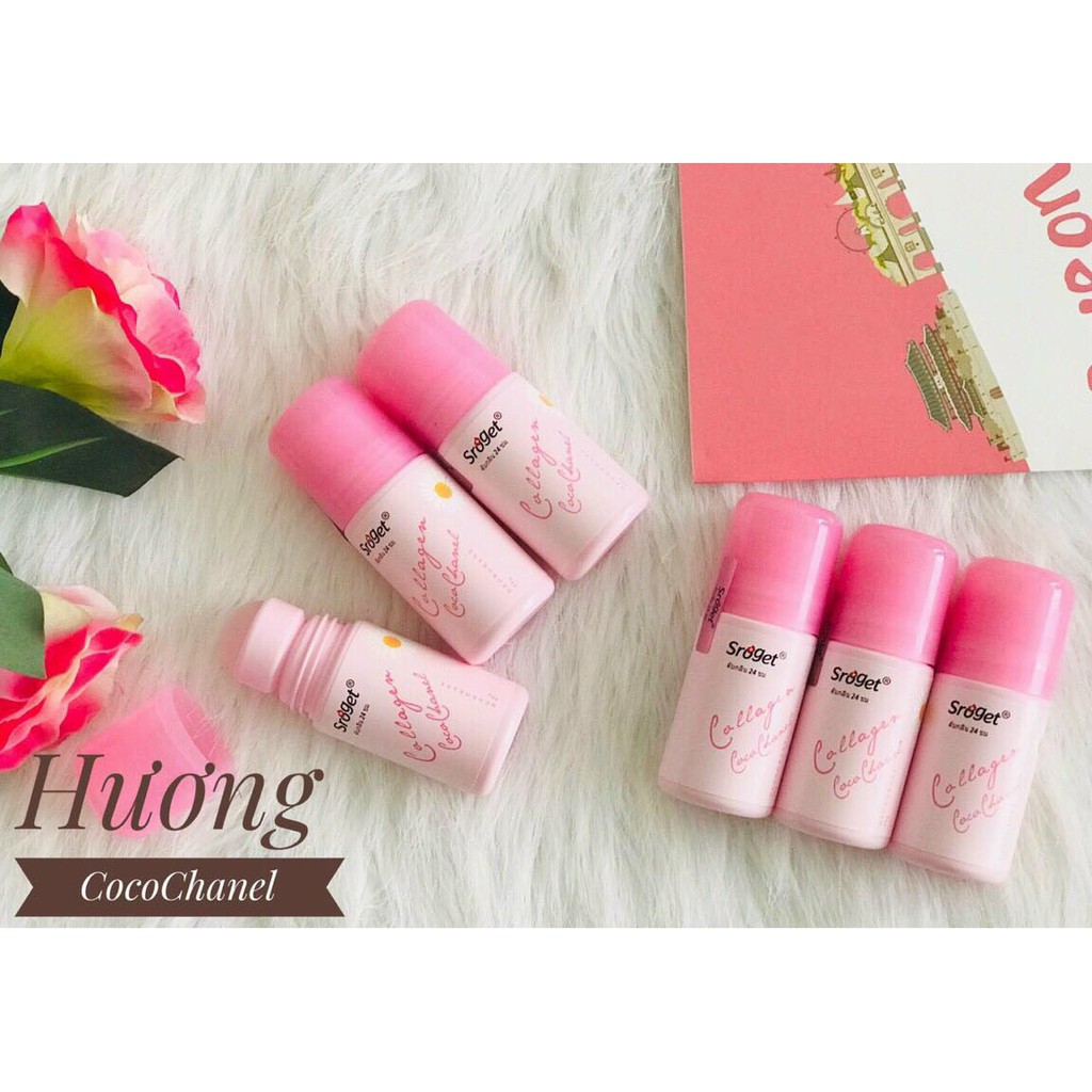 [Có Bill] Lăn khử mùi hương nước hoa 24h SROGET 50ml Thái Lan