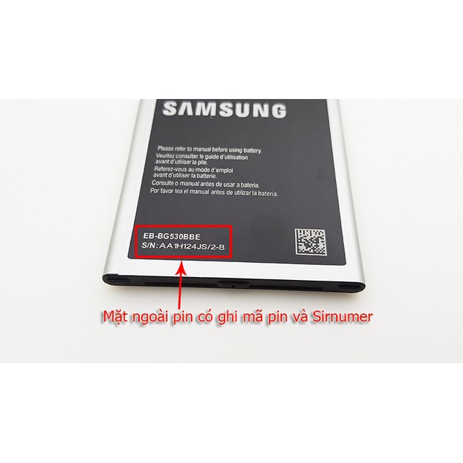 Pin samsung Grand Prime G530 < cell made in japan Or Korea > dung lượng cao