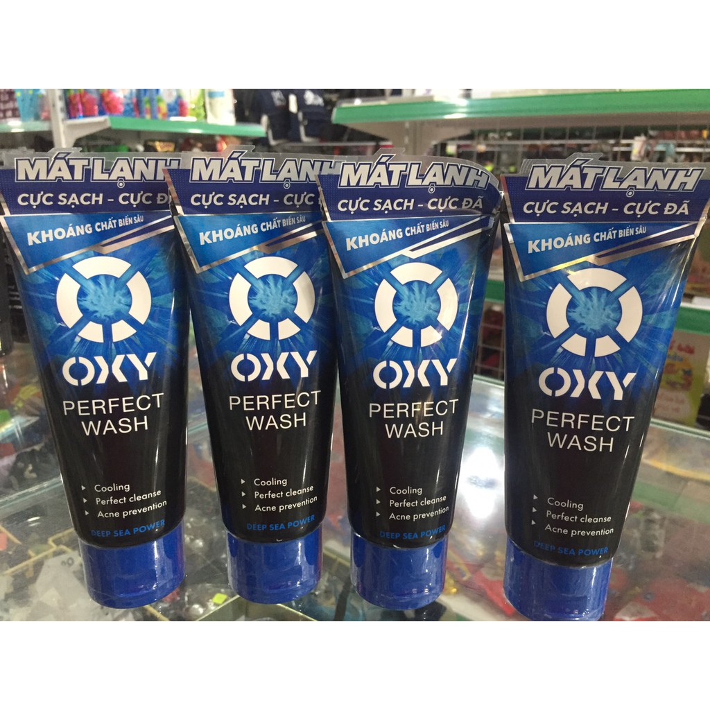 [mẫu mới MÁT LẠNH] OXY Perfect Wash - Kem rửa mặt, sạch bã nhờn, ngừa khuẩn mụn 100g