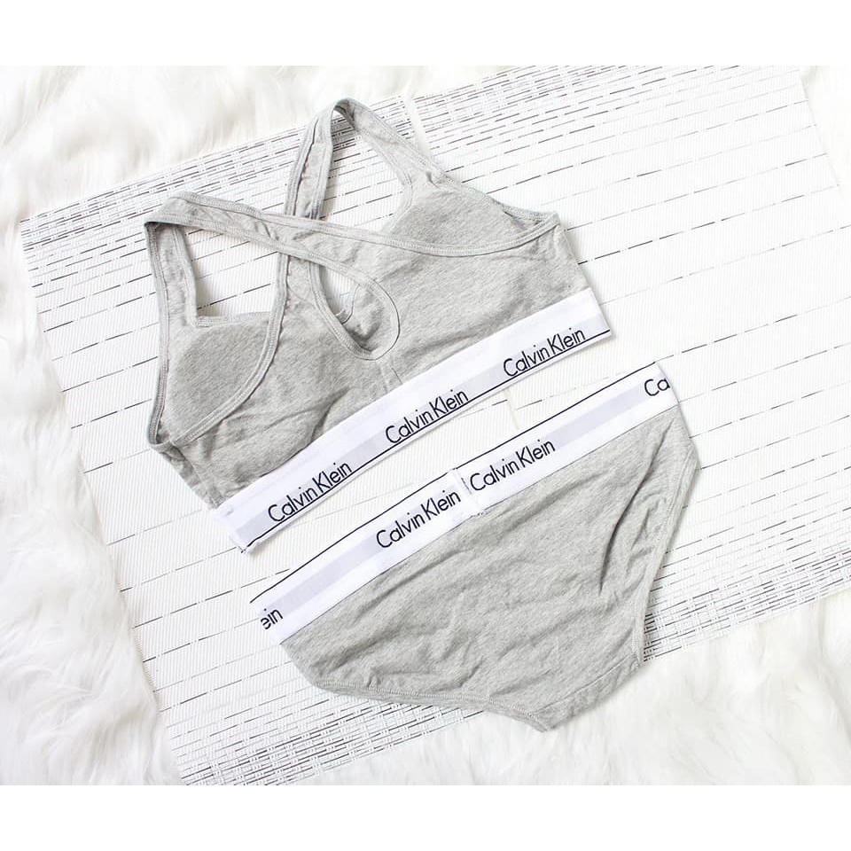 Set đồ lót C  K  thun có mút dây chéo lưng
