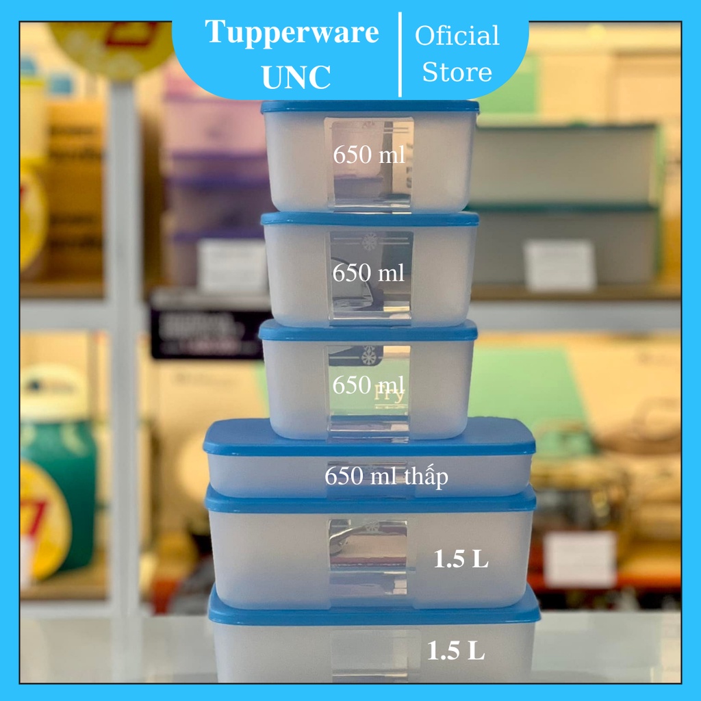Bộ hộp Trữ Đông Tupperware Freezermate Fit Set 7 Hộp