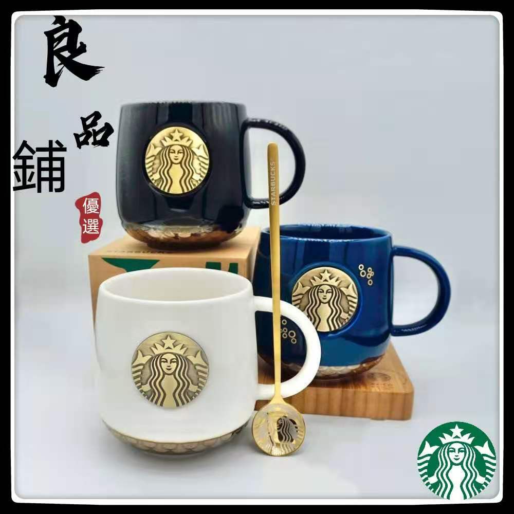 🔥Giá Thấp 🔥 Ly Uống Cà Phê Starbucks Bằng Sứ Thiết Kế Hình Đuôi Cá Cổ Điển Độc Đáo