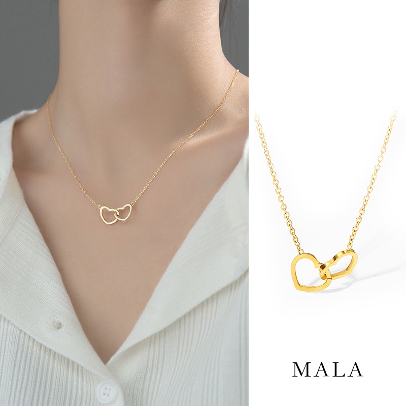 Vòng cổ MAYEBE LAVEND Thép Titan Phong Cách Hàn Quốc Đơn Giản Cho Nữ