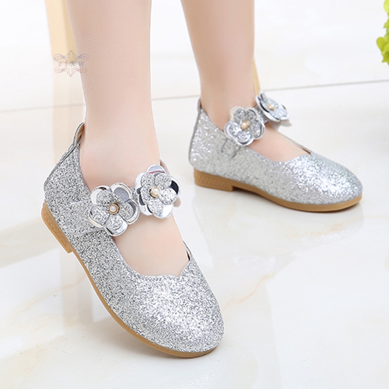 Giày sandal tập nhảy đính sequin lấp lánh xinh xắn dành cho bé gái