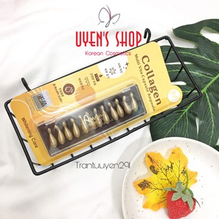 (Vỉ 12 viên) Collagen tươi chống lão hóa JM Collagen Multi Vita Capsule Ampoule (12 viên x 400mg)