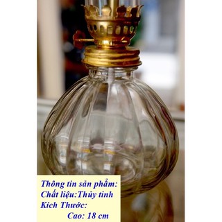 đèn dầu thủy tinh tròn