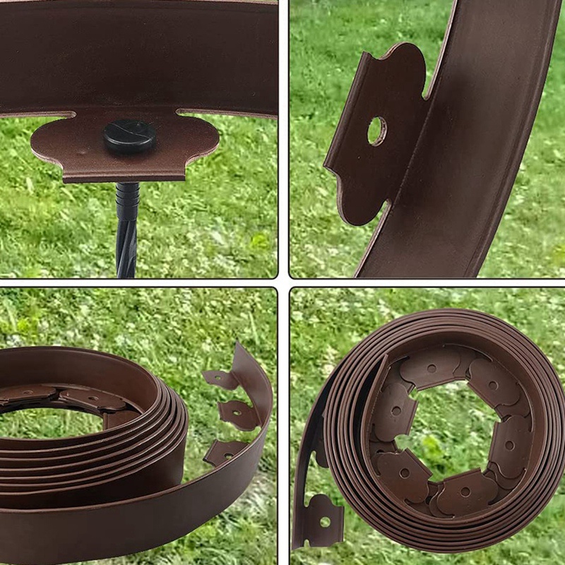 Cuộn Dây Viền Khu Vườn Hoa 16.5Ft Kèm 20 Cọc Thay Thế Tiện Dụng