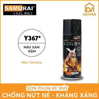 Chai sơn samurai y367* màu xám đậm - màu yamaha