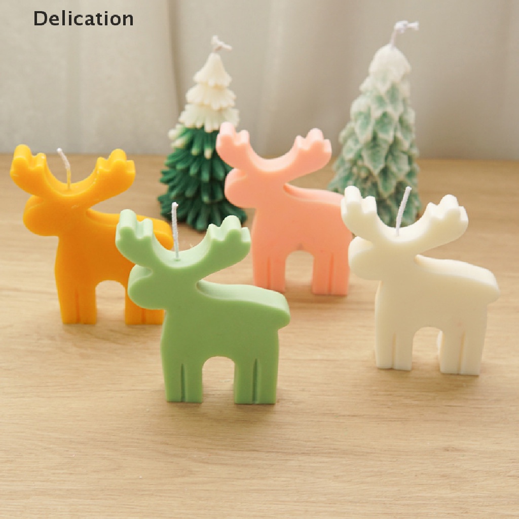 Khuôn Silicone Tạo Hình Hươu 3D Trang Trí Giáng Sinh