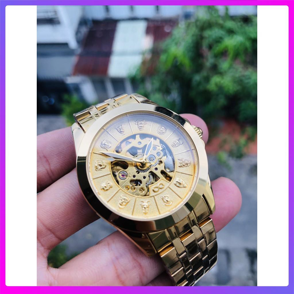 Đồng hồ cơ nam Tevise cơ lộ máy độc đáo, thiết kế chạy tự động full các kim nhỏ độc đáo, sang trọng