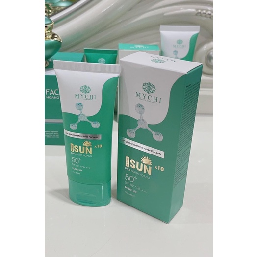 Kem Chống Nắng, Chống tia uv cực tím Dưỡng da Dưỡng Ẩm che khuyết điểm MYCHI UPF 50+/PA +++