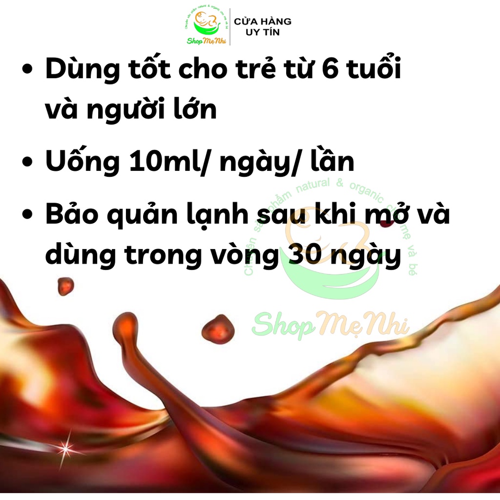 Siro sắt hữu cơ thuần chay từ thực vật garden of life mykind plant iron 240ml.