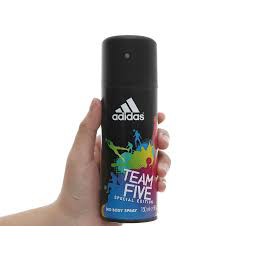 Xịt Khử Mùi Toàn Thân Nam Adidas Team Five 150ml