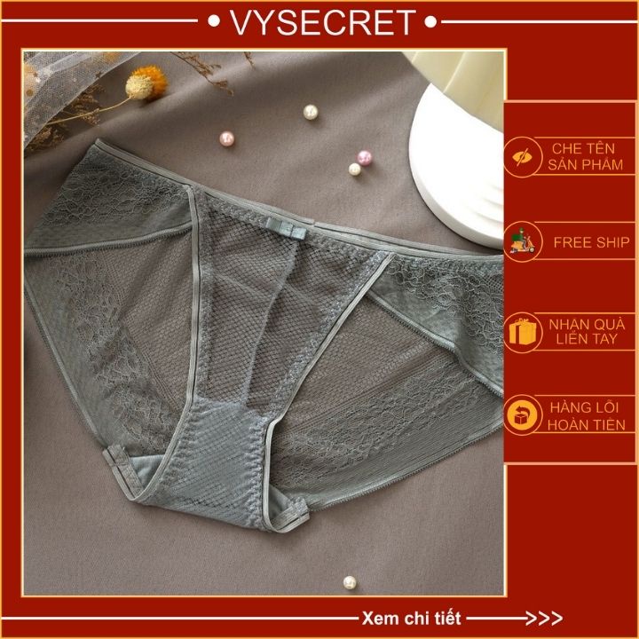 QUẦN LÓT REN SEXY SIÊU ĐẸP QUẦN NỬA MÔNG GỢI CẢM -Quần Ren Sọc Lưng -CẠP LƯỚI VIỀN REN -gợi cảm dành cho nữ C124