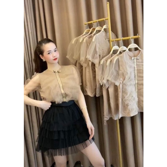 Áo tiểu thư tơ hàng cao cấp