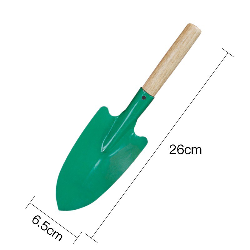 Xẻng làm vườn màu xanh cán gỗ - HV Store 1005