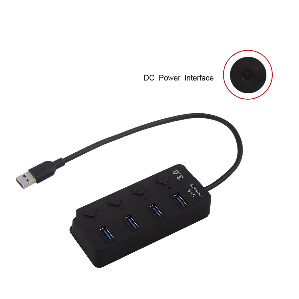 Bộ Chia 4 Cổng Usb 3.0 5 Gbps Cho Pc Laptop