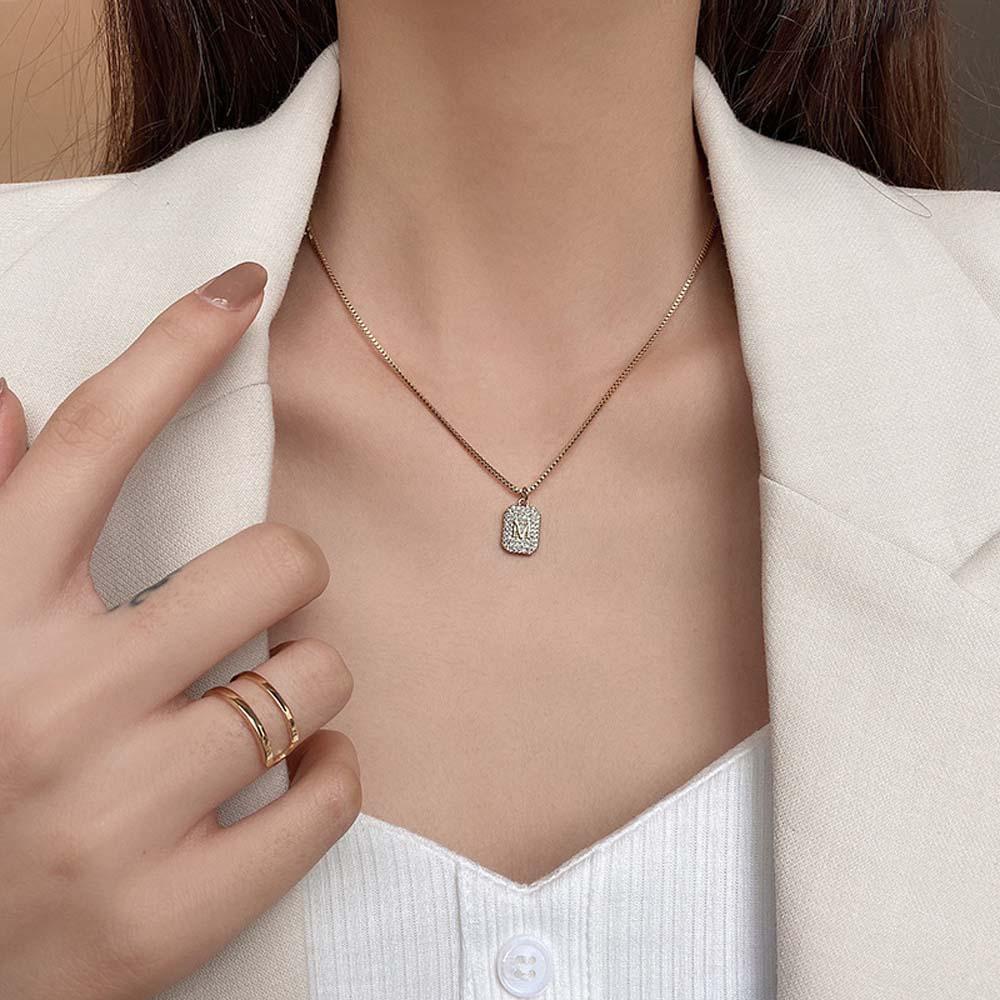 Vòng cổ Mặt Chữ M Phong Cách Hàn Quốc Cho Nữ|Vòng cổ Mặt Thời Trang