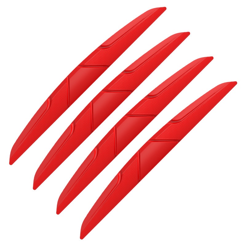 [4Pcs Set Scratch Protector Door Edge Guards][Auto Rearview Mirror Anti-collision Self Adhesive Car Stickers]