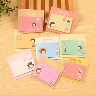 Giấy note sticky dễ thương 7,5x5cm nguồn hàng buôn sỉ nhà MIN