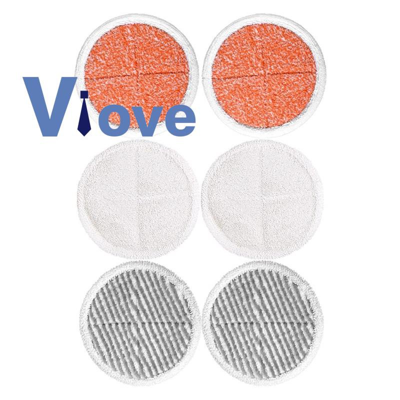 Bộ 6 Miếng Vải Lau Nhà Thay Thế Cho Bissell Spinwave 2039a 2124