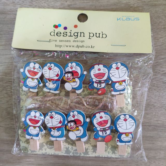 10 Kẹp gỗ Hình ĐôreMon