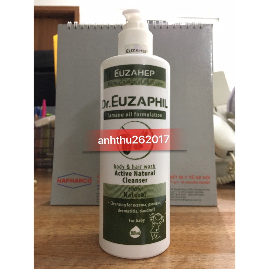 SỮA TẮM GỘI DR. EUZAPHIL ACTIVE NATURAL CLEANSER DÀNH CHO TRẺ EM 300ML