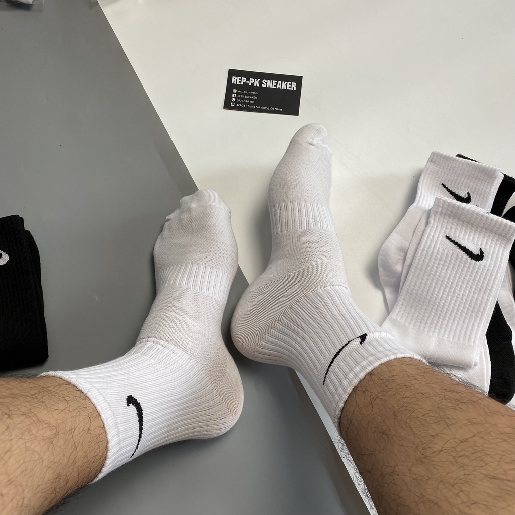 Tất nike Trắng Đen cổ cao, cổ trắng, cổ thấp hàng VNXK | REPK Sneaker