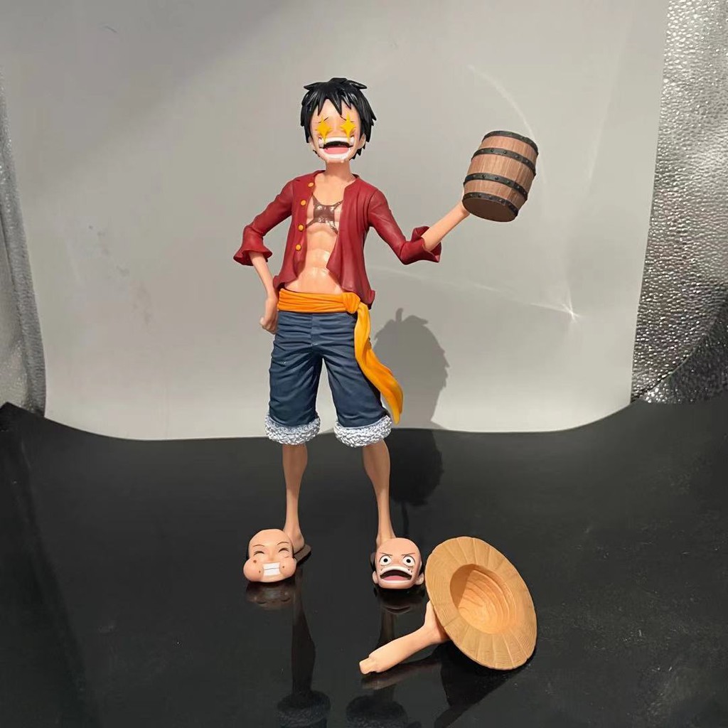 Mô hình Luffy One Piece 27cm thay đổi được tay và mặt