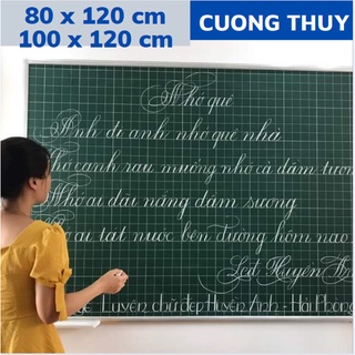Bảng kẻ ô ly tiểu học khung to. kt 80x120 và 100x120 cm tbgd cường thúy
