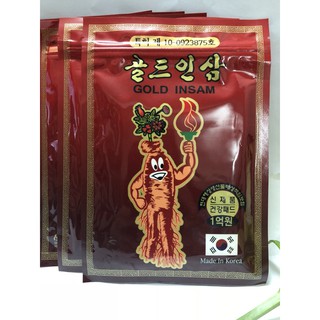 CAO DÁN HỒNG SÂM HÀN QUỐC - GOLD INSAM ( GÓI 20 MIẾNG)