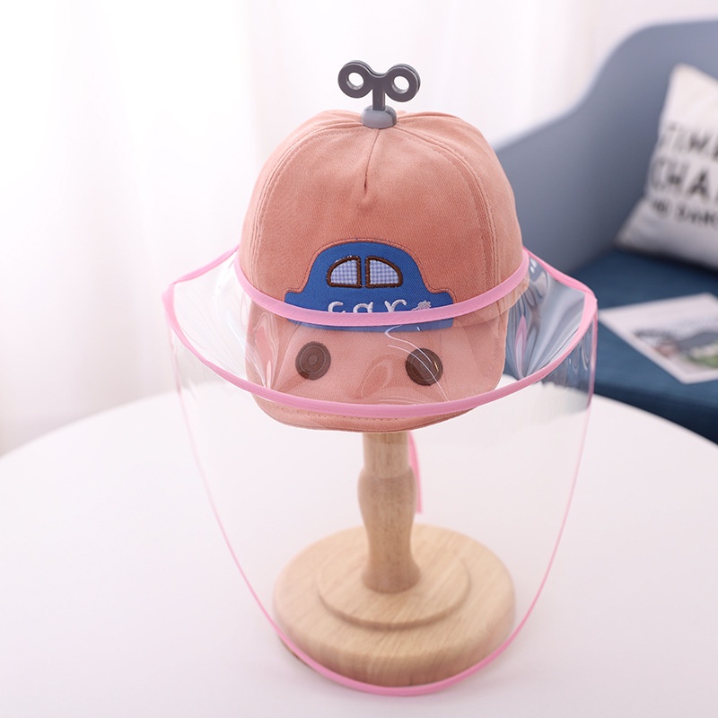 SUGE Mũ Lưỡi Trai Cotton Có Tấm Bảo Vệ Chống Giọt Bắn Dành Cho Trẻ Em