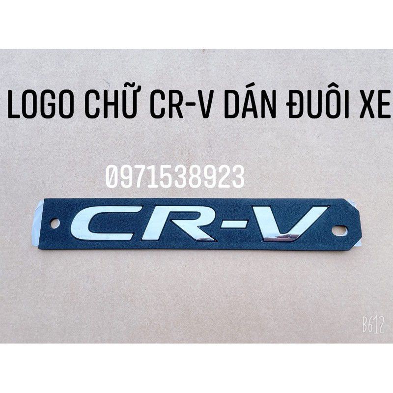 Chữ CR-V VTEC TURBO dán đuôi xe CRV