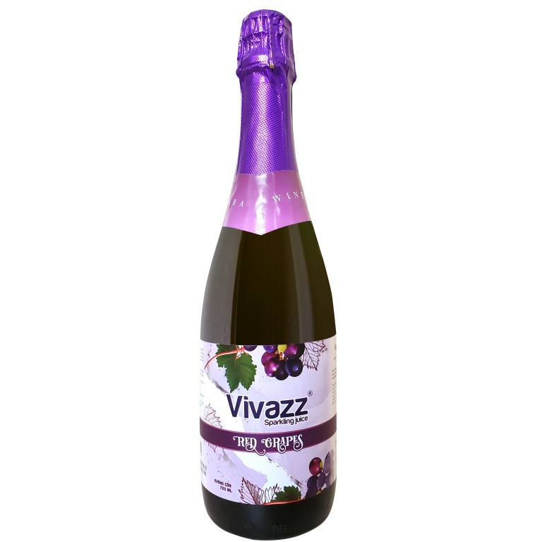 Nước trái cây nho đỏ có gas Vivazz 720ml