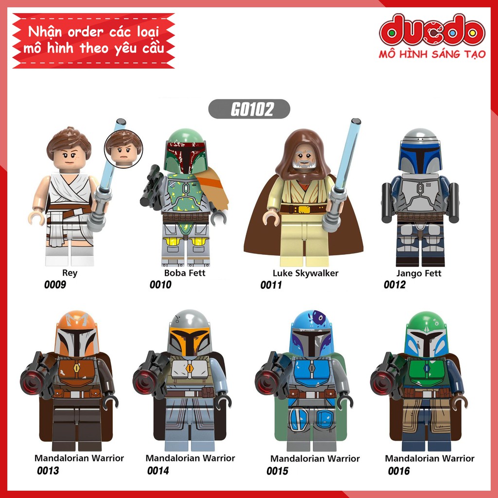 Minifigures các nhân vật trong Star War full vũ khí - Đồ chơi Lắp ghép Xếp hình Mô hình Mini Iron Man G0102