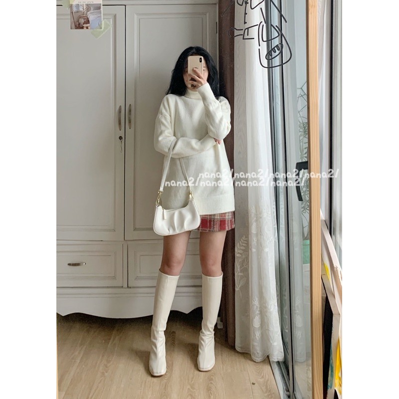 Áo len cổ lọ nhiều màu