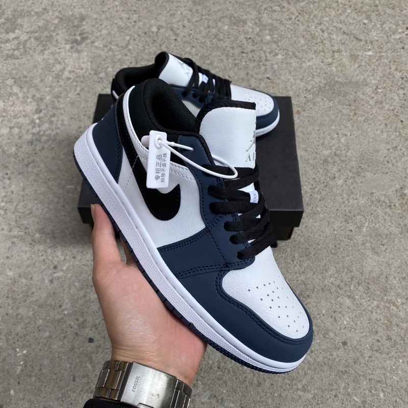 Giày thể thao Jd thấp trắng navy nam nữ