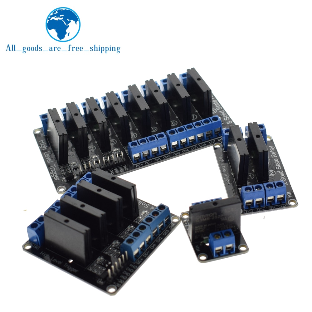 Mô Đun Rơ Le Thể Rắn 5v 1 2 4 8 Kênh Omron Ssr 250v 2a Cho Arduino | BigBuy360 - bigbuy360.vn