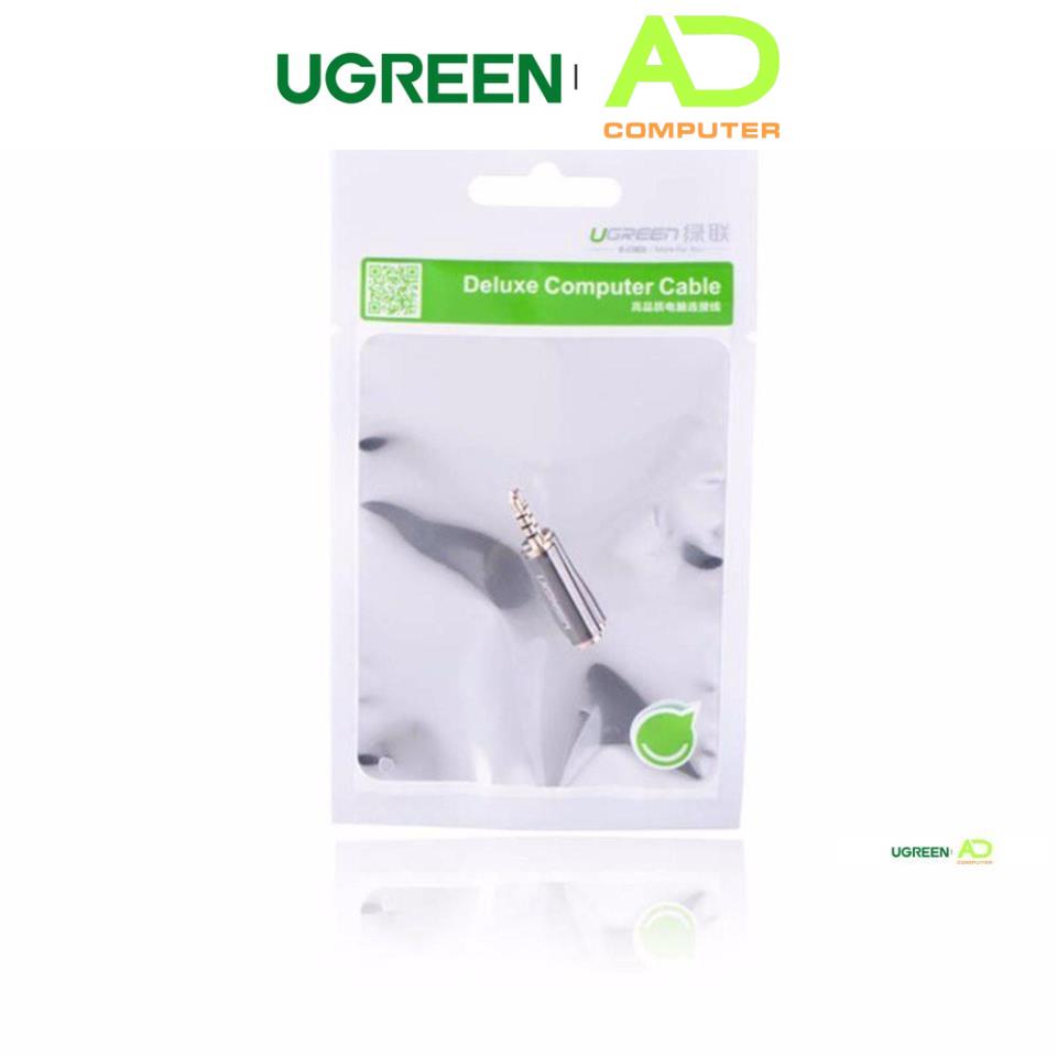 Đầu chuyển đổi 3.5mm cái sang 2.5mm đực dài 25mm UGREEN 20501- Hàng phân phối chính hãng - Bảo hành 18 tháng