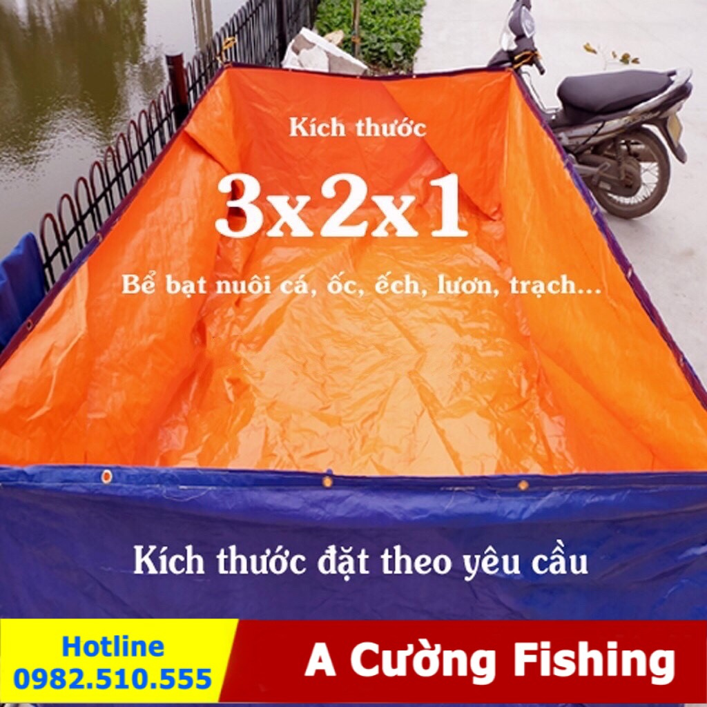 Bể bạt nuôi ốc, nuôi ếch, nuôi lươn - 3x2x1