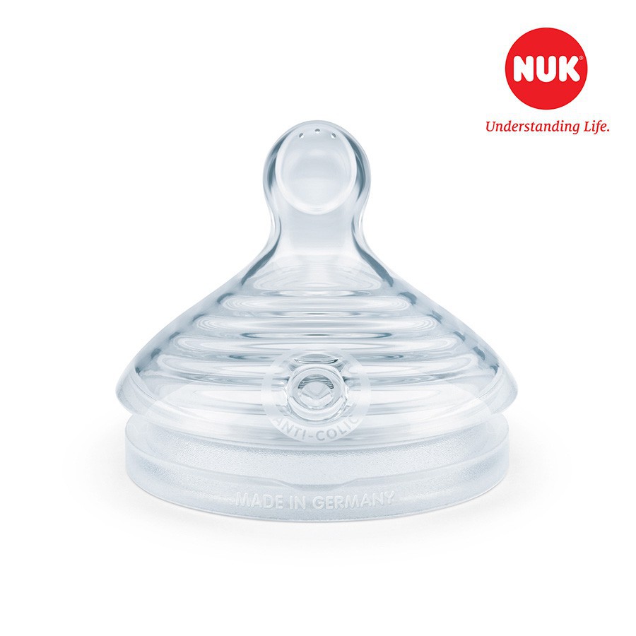 (Chính hãng) Bộ 2 núm ti NUK Silicone Nature Sense