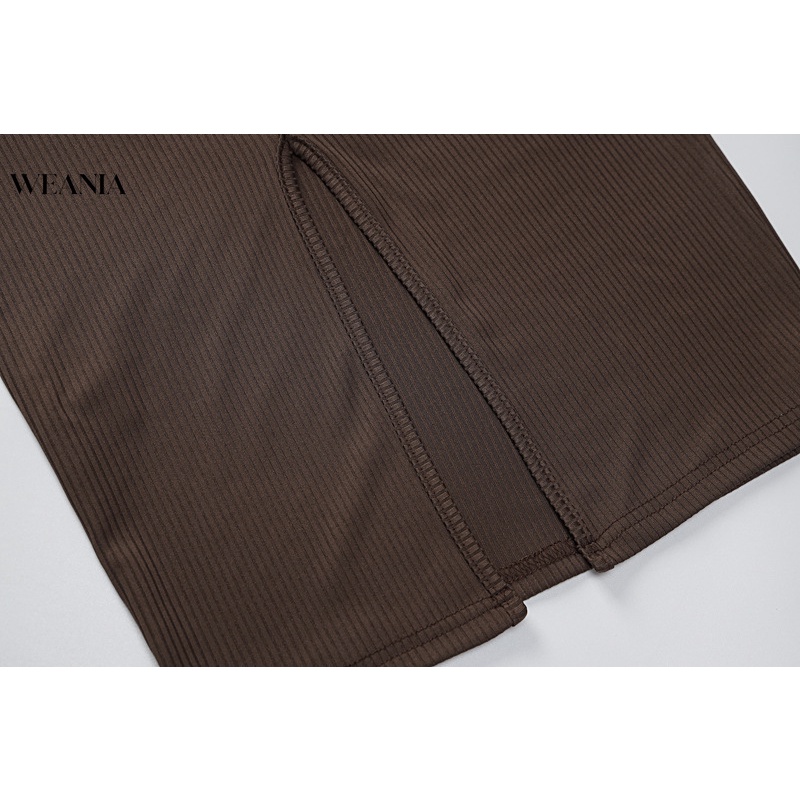 Đầm Cotton Sát Nách Dáng Dài Xẻ Tà Hở Lưng Quyến Rũ Cho Nữ