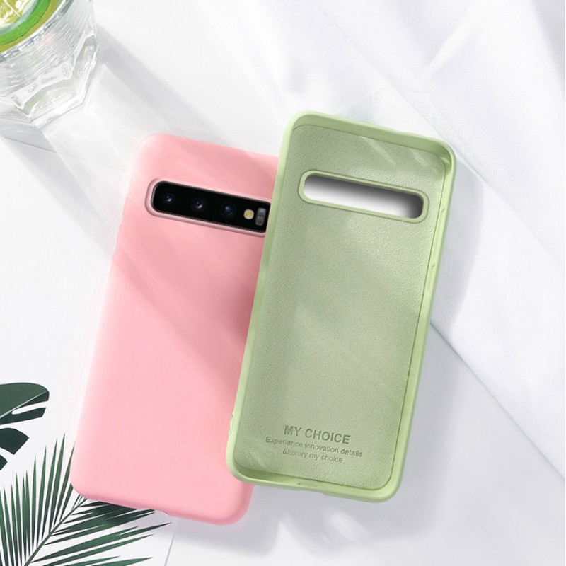 Ốp lưng nhám màu trơn cho điện thoại Samsung S10 5G S10e S8 S9 Plus | BigBuy360 - bigbuy360.vn