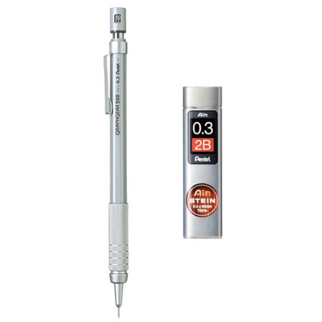 Chì Kim Kỹ Thuật Pentel GRAPHGEAR 0,3/0,5/0,7/0,9 Và Ruột Chì Kim